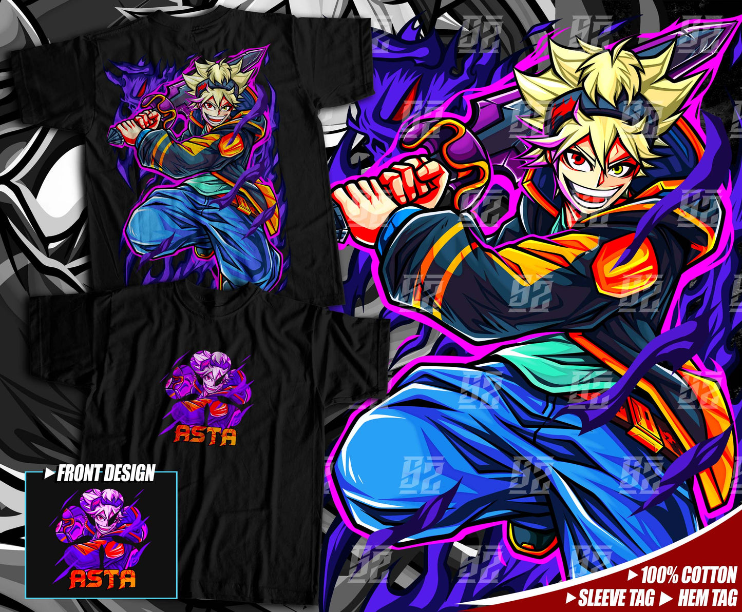Senpai Zero. - Black Clover - Asta Streetwear