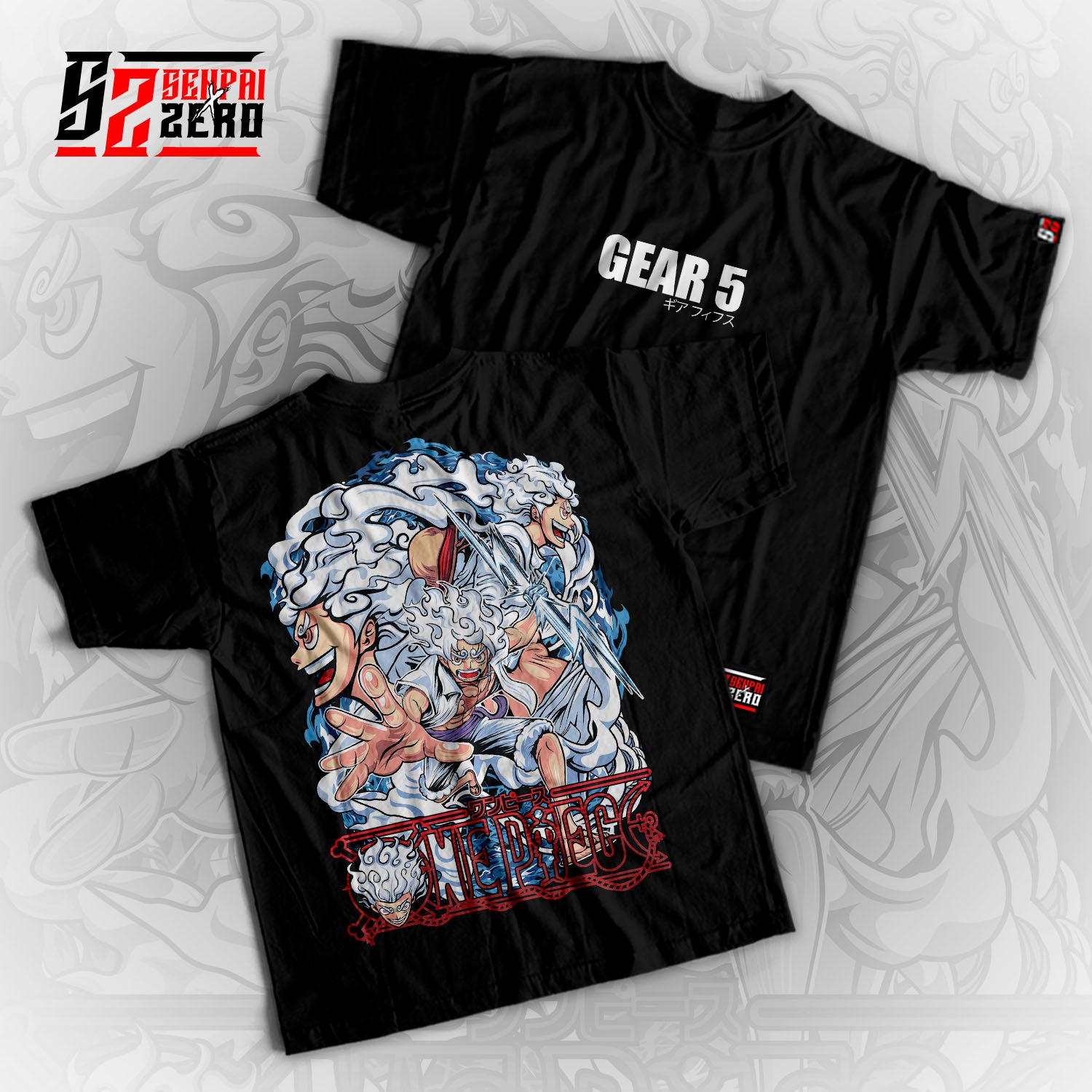 Gear 5 Luffy from One Piece T-shirt in 2023  Luffy gear 5, One piece luffy,  Monkey d luffy